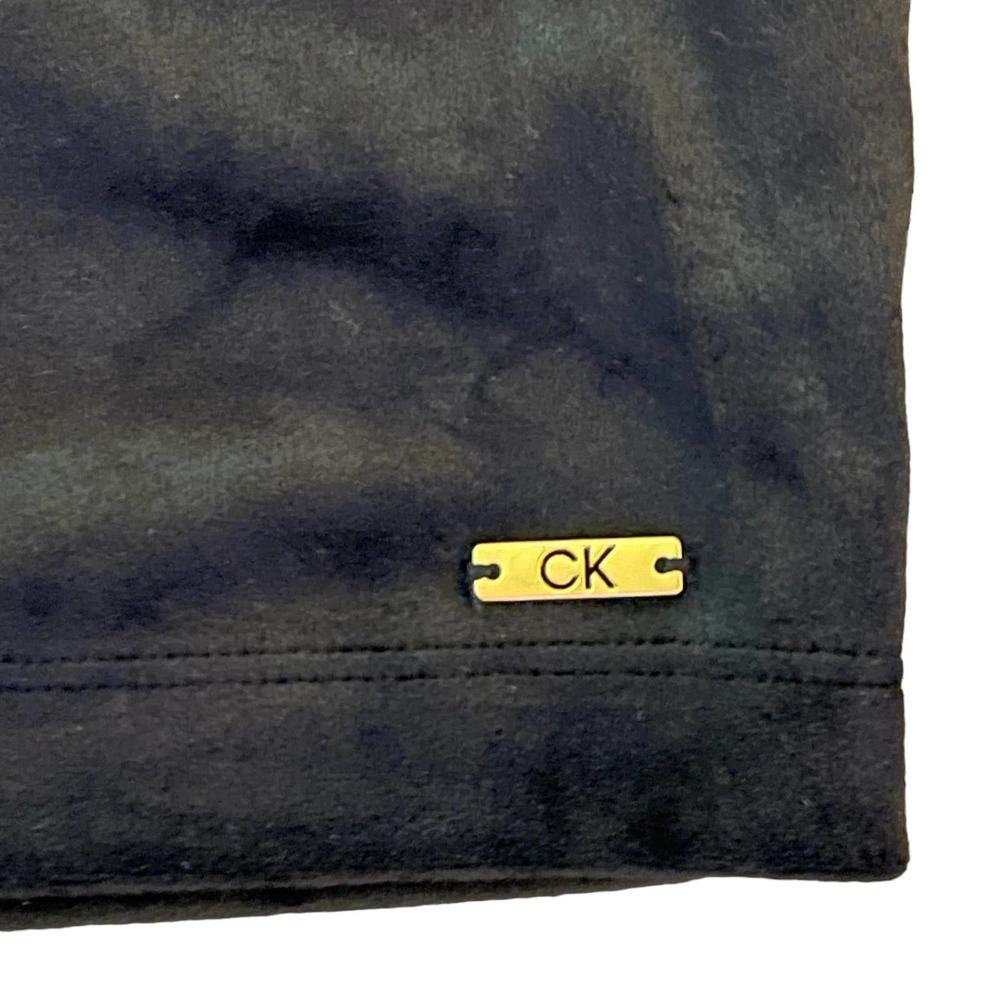 New Calvin Klein Velour Hoodie Black Dress Size XL - Picture 10 of 14